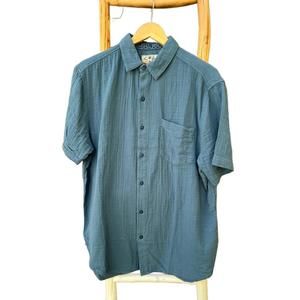 NEW DYLAN men's taylor gauze short sleeves shirt in splash